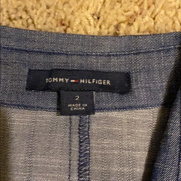 Tommy Hilfiger 2 denim shirt dress button down - Picture 3 of 9